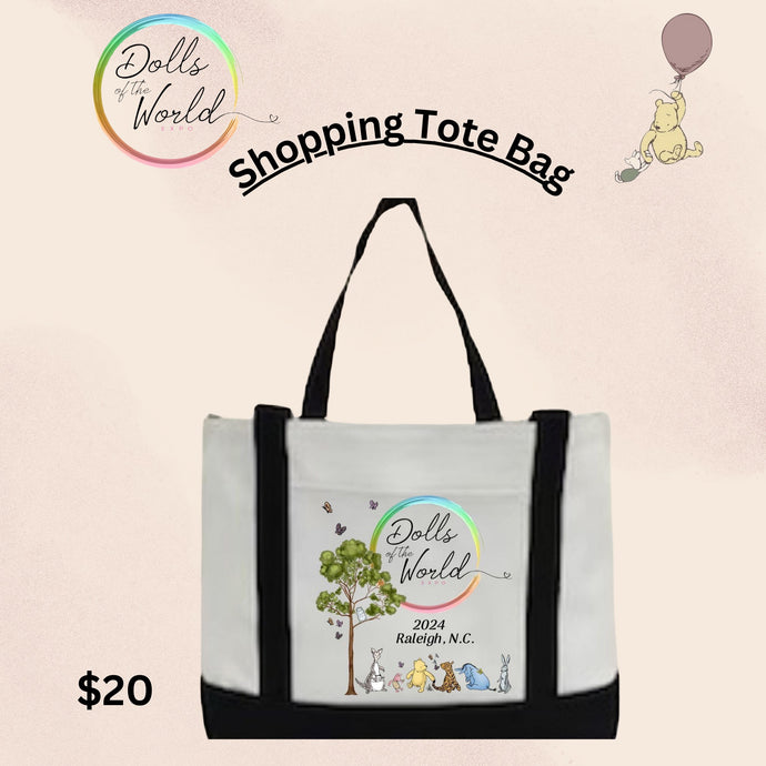 PREVIEW Canvas tote shopping bag.  SOLD AT SHOW ONLY